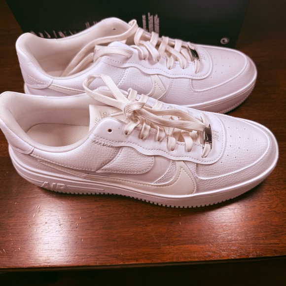 Nike AF1 PLT.AF.ORM white on white Sneakers BNWT - Picture 2 of 6